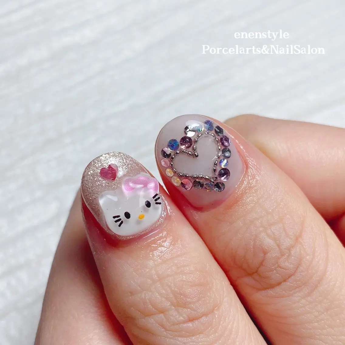 ミディアム ネイル 🐾enen style 🐾のネイルデザイン