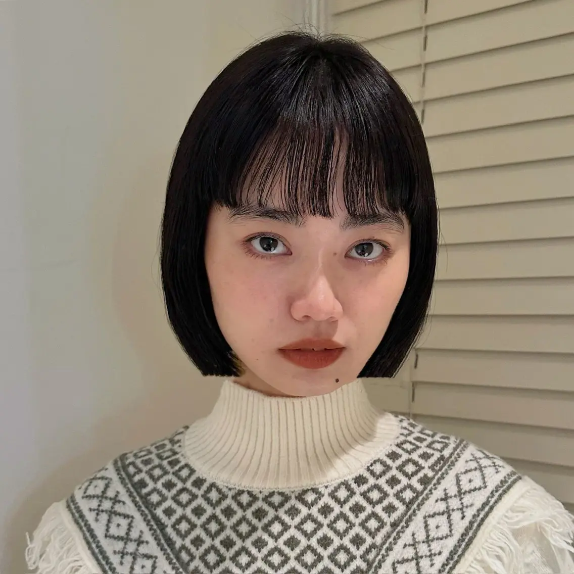 ショート カラー 黒髪 ボブ ❤️アヤカ レイヤーカット❤️のヘアスタイル