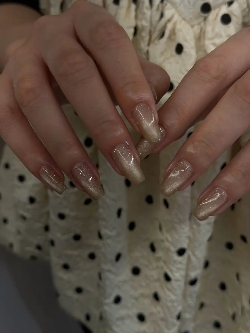 ネイル フラッシュネイル フットネイル ジェルネイル キラキラネイル マグネットネイル ハンドネイル ハンドケア Bana_ Nailのネイルデザイン