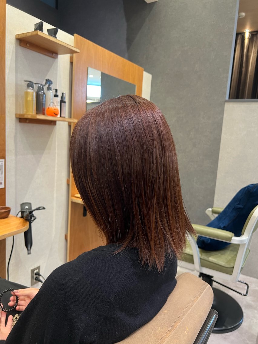 ミディアム カラー ヘアカラー モデル様募集中√ そーた√蒲生四丁目のヘアスタイル
