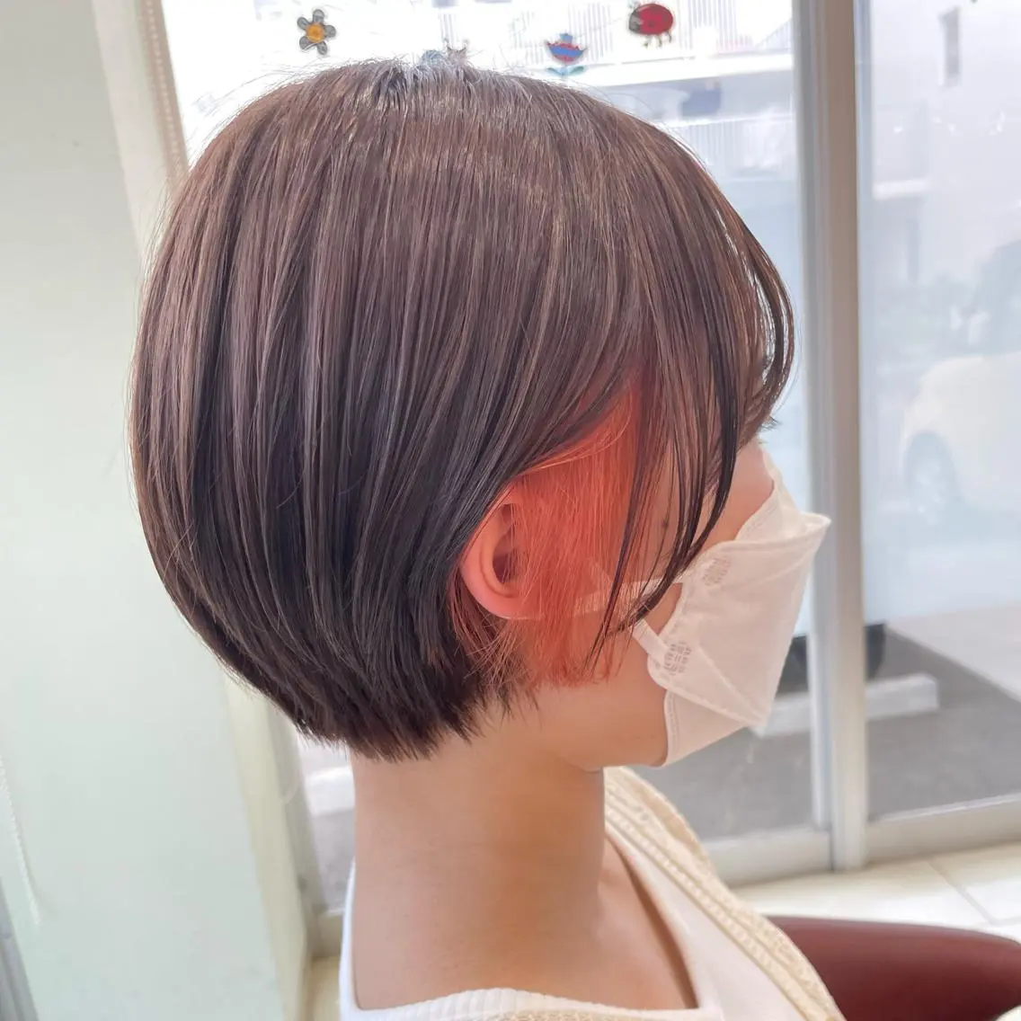 ショート カラー インナーカラー ショートヘア L.E.M泉中央店長 小野寺優斗のヘアスタイル