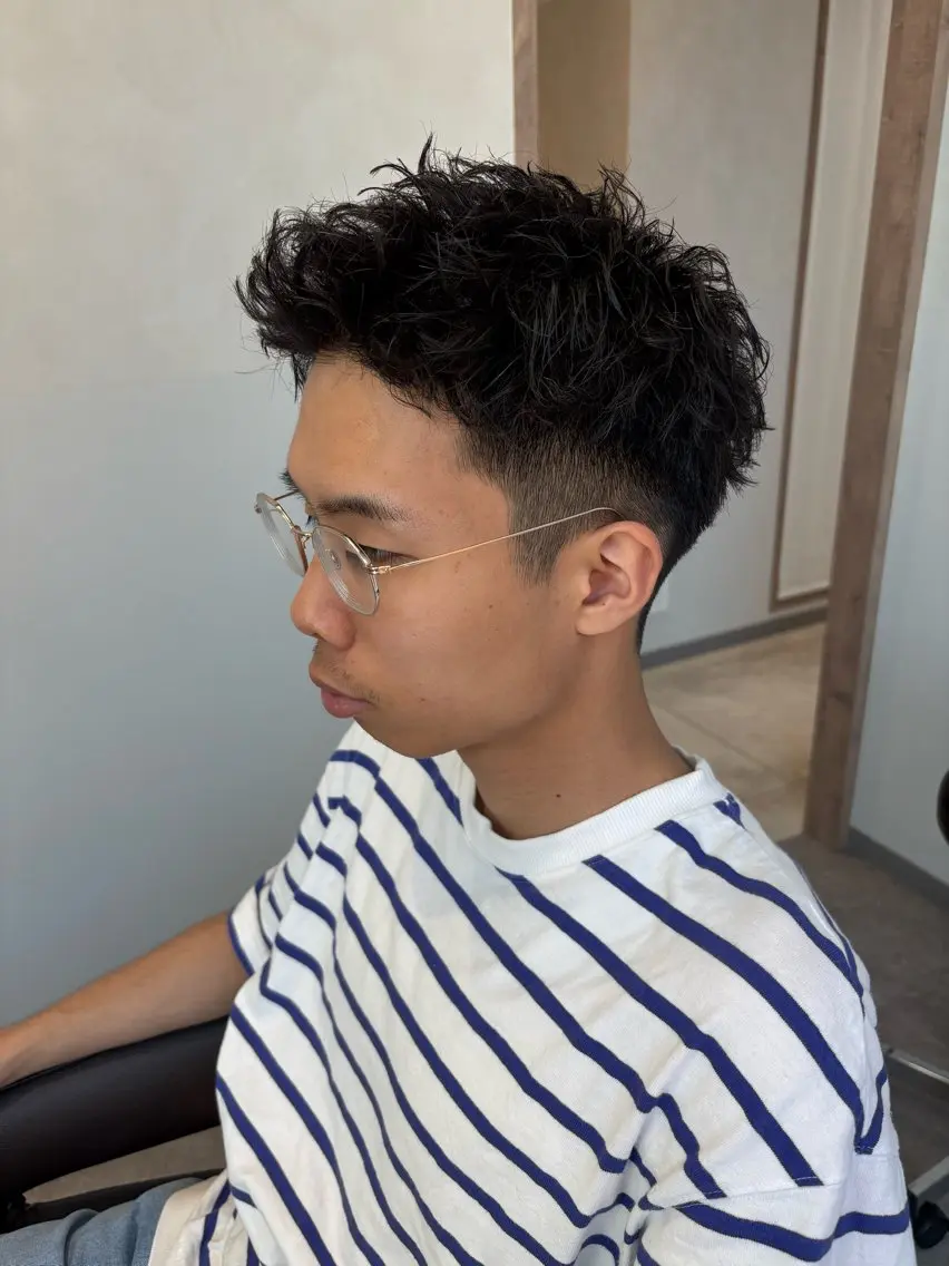 ショート パーマ カット パーマ 【メンズ特化】 神谷洸季のヘアスタイル