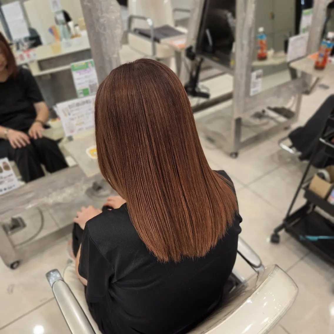 ロング カラー パーマ 髪質改善 カミムラのヘアスタイル
