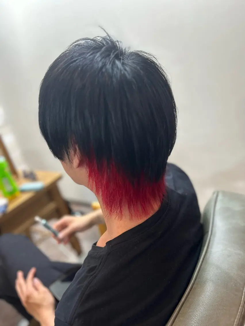 ショート カラー ヘアアレンジ メンズ ヘアカラー HRK1st RYOKIのヘアスタイル