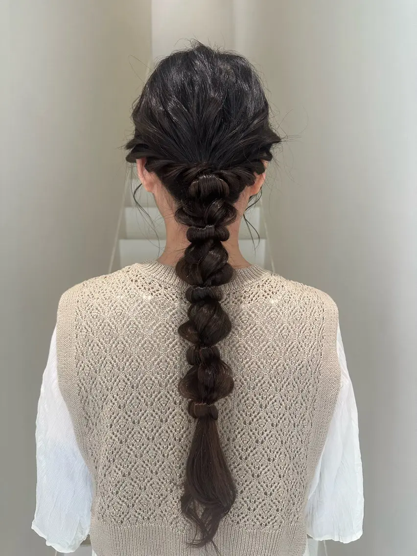 ロング ヘアアレンジ 平野 和奏のヘアスタイル