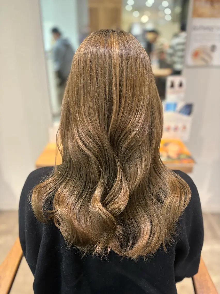 ロング ヘアカラー トリートメント AVANCE泉大津店 加茂瑞希のヘアスタイル