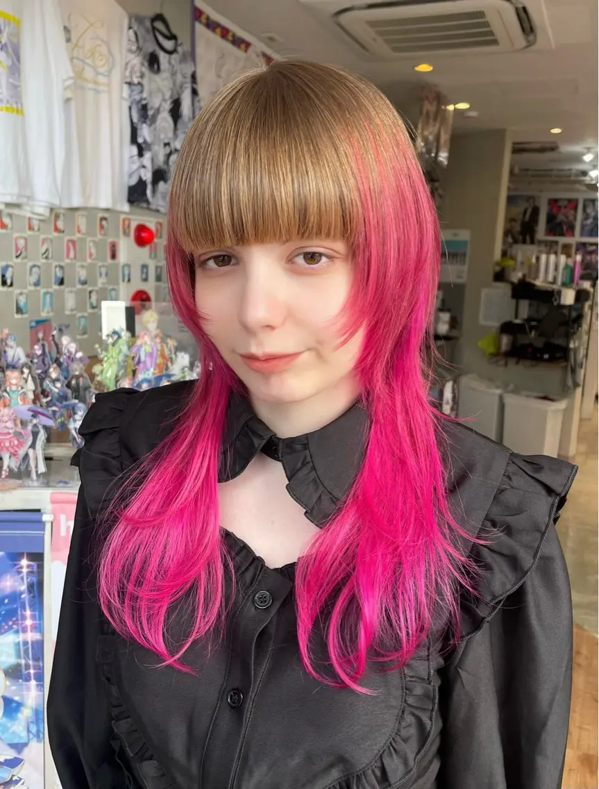 ロング ハッシュカット カット トリートメント 似合わせカット/ デザインカラー🦄のヘアスタイル