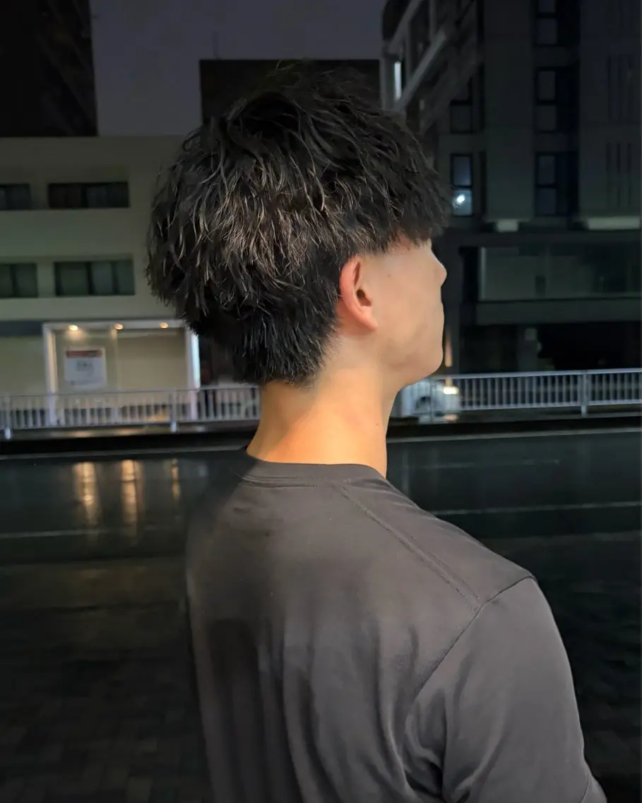 パーマ メンズ パーマ カットモデル /あゆなのヘアスタイル