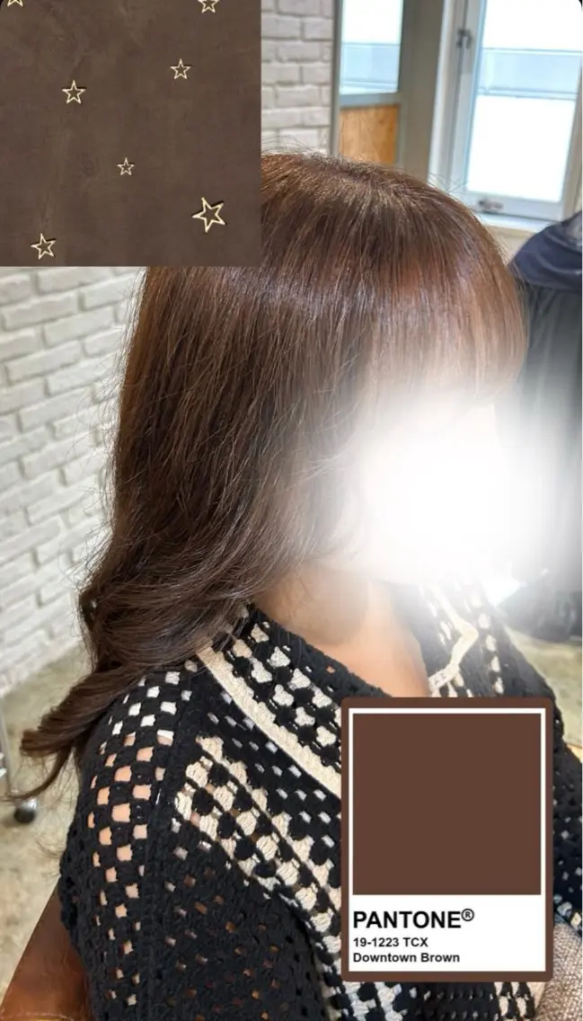 ロング チョコレートブラウン 🌻 ユズカのヘアスタイル