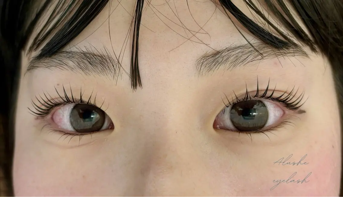 マツエク・マツパ フラットラッシュ ナチュラル パリジェンヌラッシュリフト セーブル 一重×まつ毛パーマ ⁺˚･༓☾アルーシェ みゆり☽༓･˚⁺のマツエク・マツパデザイン