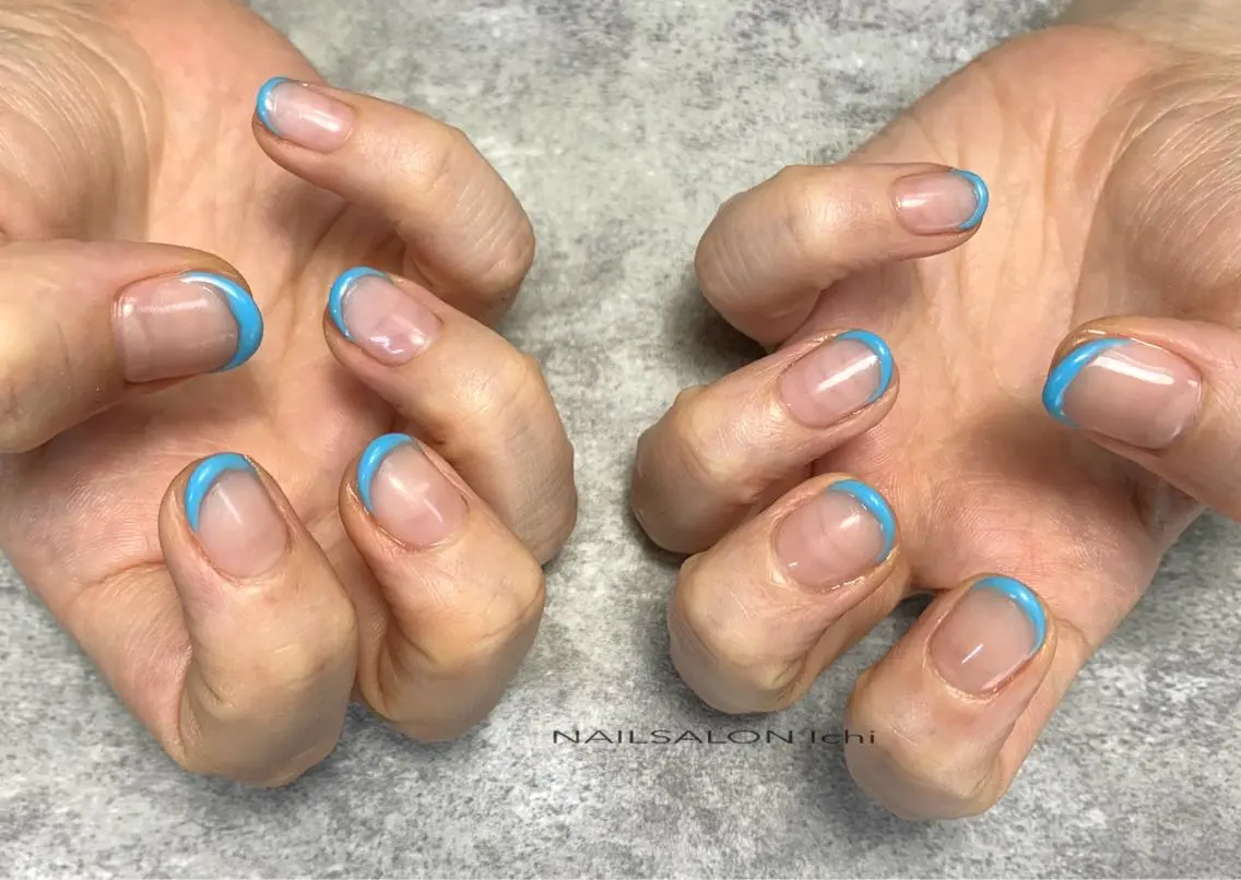 ネイル フレンチネイル ぷっくりネイル NAILSALON Ichiのネイルデザイン