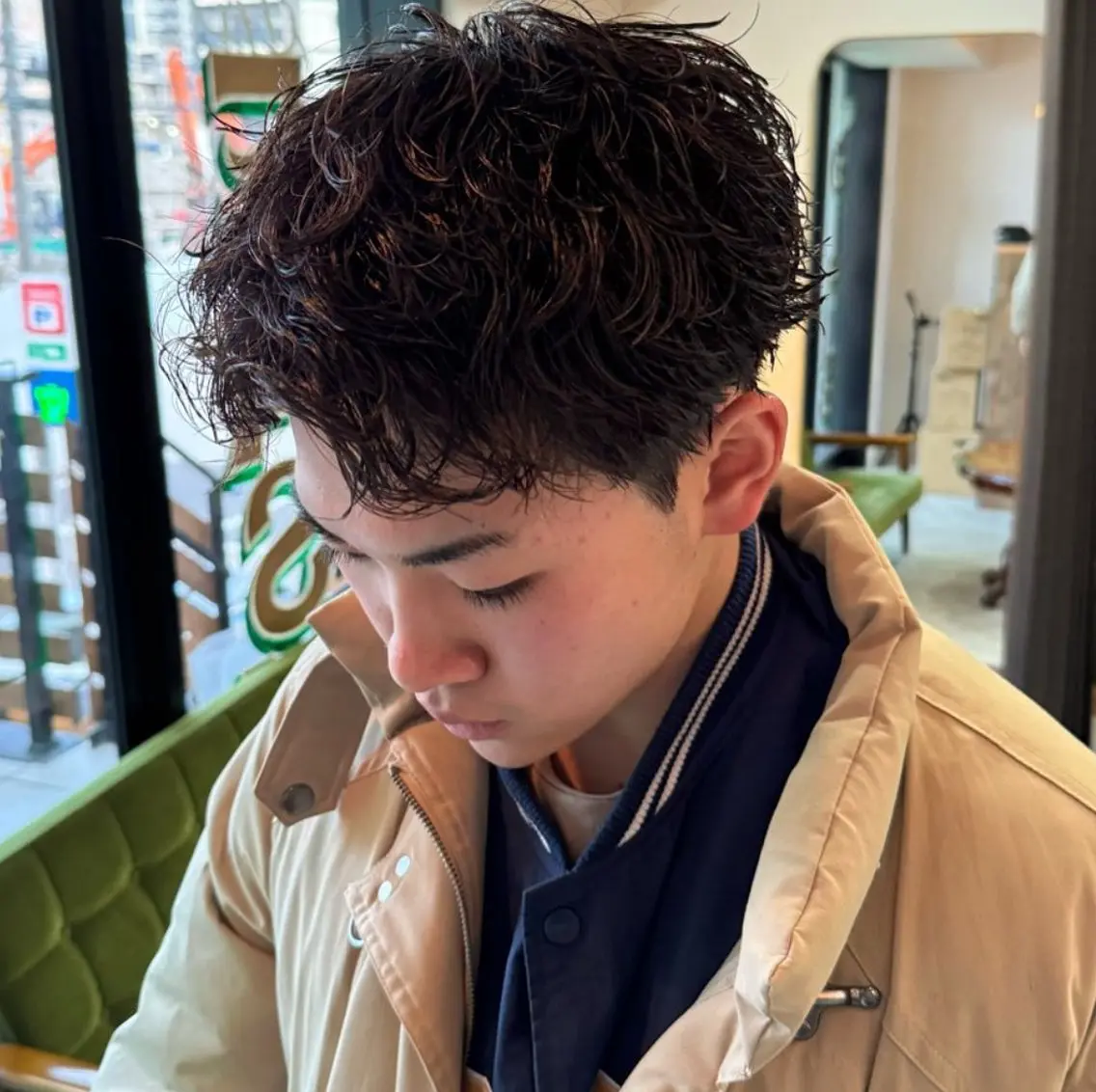 パーマ メンズ 松永 海来のヘアスタイル