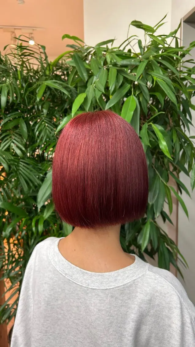 ショート カラー 暖色カラー/美髪矯正 /フクダ モエ🐿のヘアスタイル