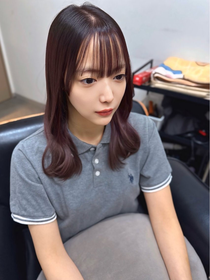 ミディアム カラー アディクシーカラー イルミナカラー クオルシアカラー 髪質改善 韓国風ヘア カット ヘアカラー トリートメント 艶髪改善師/縮毛矯正 /高橋潤のヘアスタイル