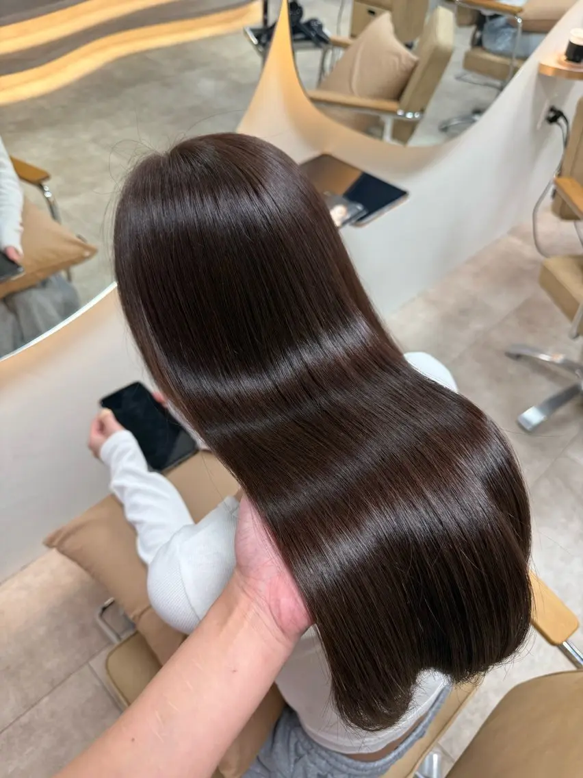 セミロング カット ヘアカラー トリートメント トレンド韓国レイヤー 🇰🇷のんのヘアスタイル