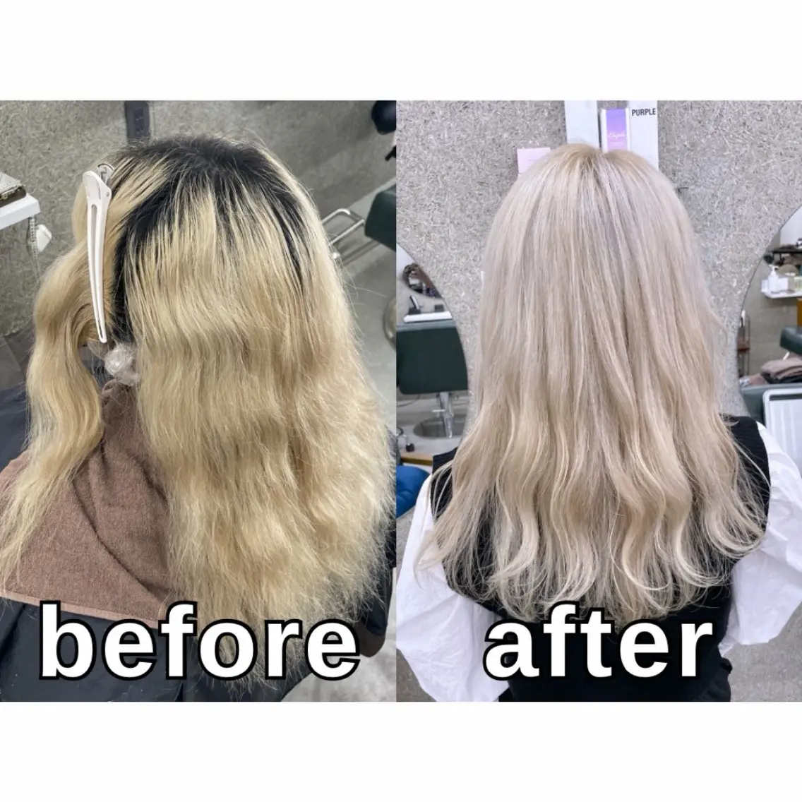 セミロング カラー カット ヘアカラー トリートメント Lull1人美容室 イージーパーマのヘアスタイル