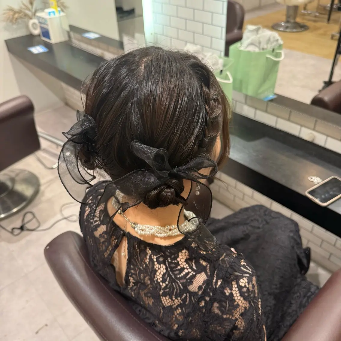 セミロング ヘアアレンジ 🎀ヘアアレンジ 🎀ななみのヘアスタイル
