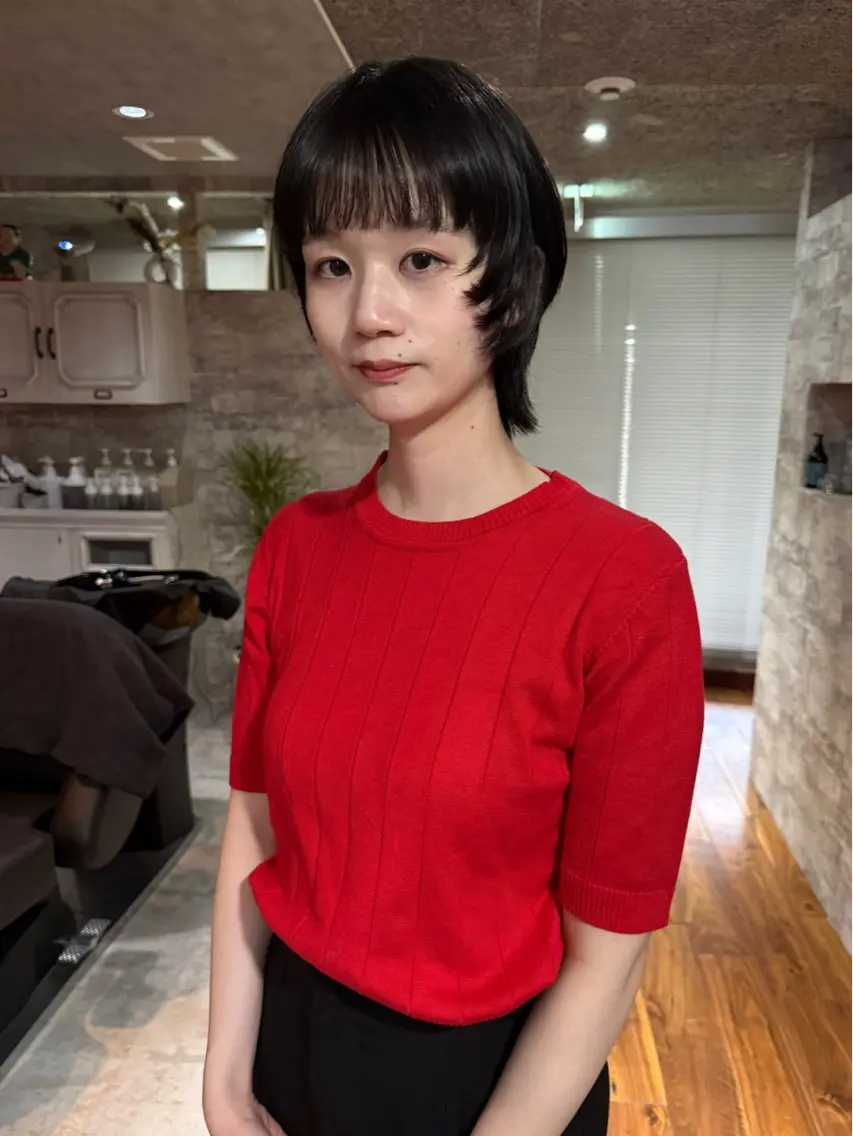 ショート カラー ボブ カット ヘアカラー トリートメント mai / linoah˚✧のヘアスタイル
