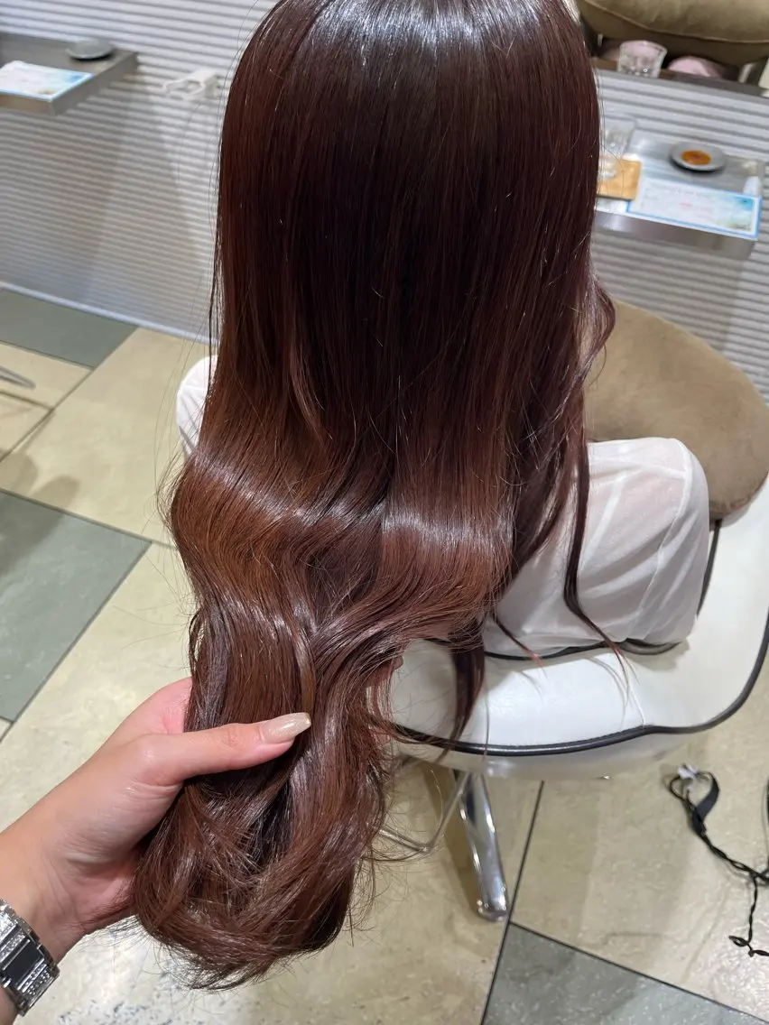 カラー 淡色┊︎ナチュラル 🧁奈那美🧁*.゜のヘアスタイル