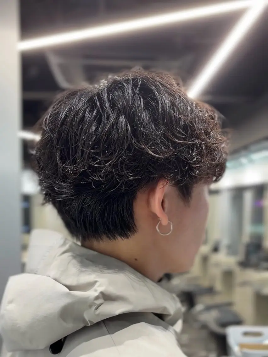 ショート パーマ メンズ メンズパーマ カット パーマ パーマ特化 神谷和輝のヘアスタイル