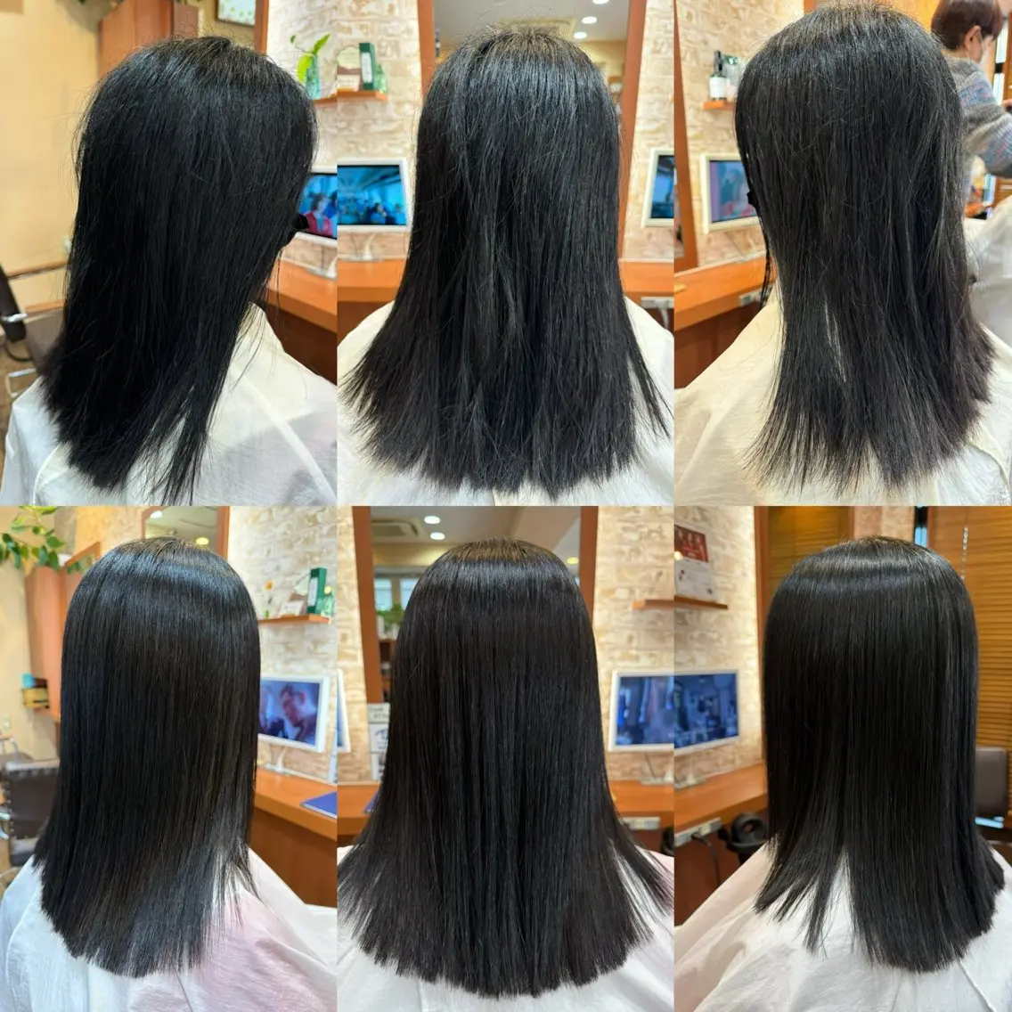 ロング 縮毛矯正 山口 博司のヘアスタイル