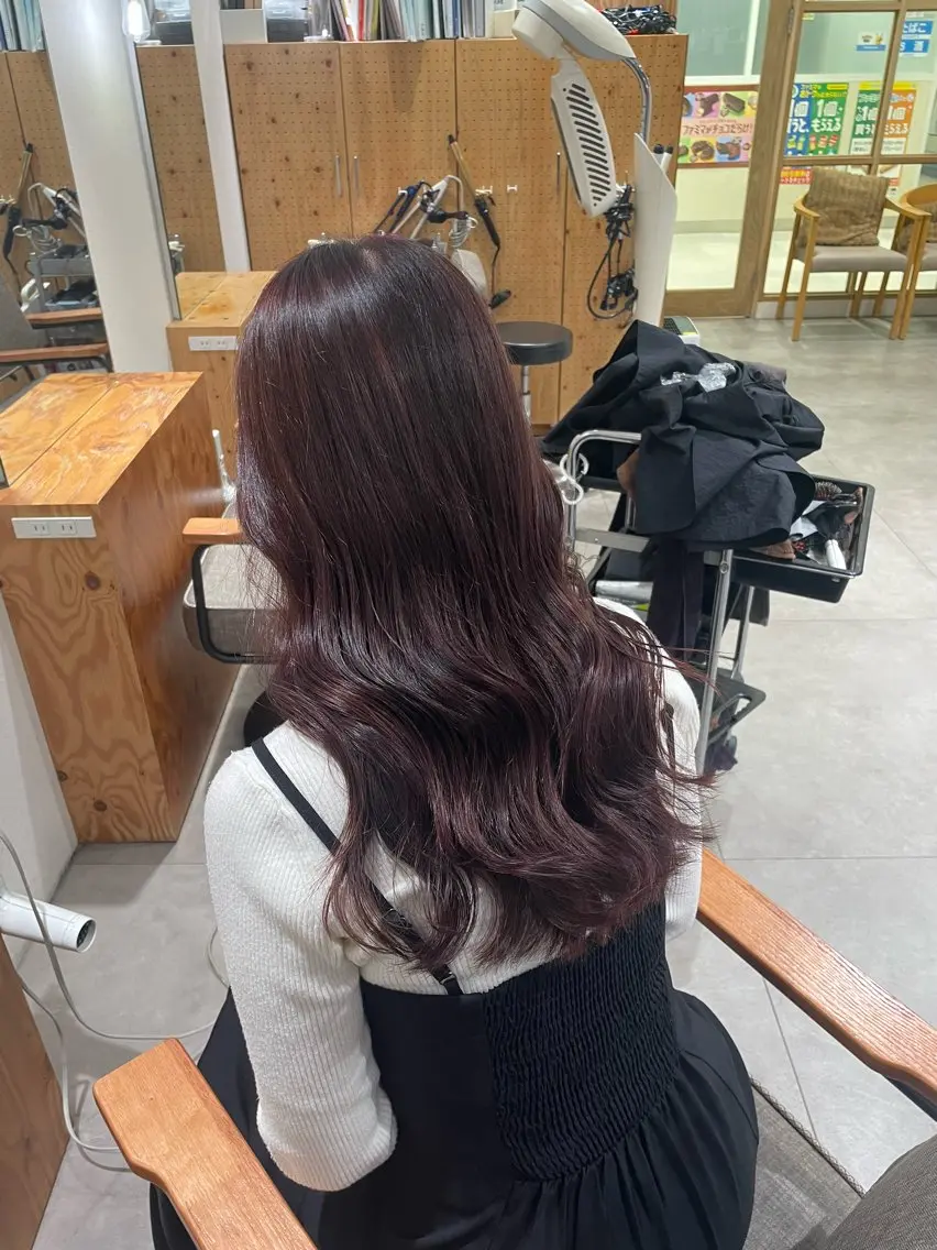 ロング カラー カット ヘアカラー ENN藤本 大輝艶感カラーのヘアスタイル