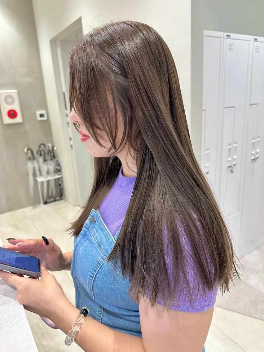 ナチュラルワンカラー＋前処理トリートメント付きの写真