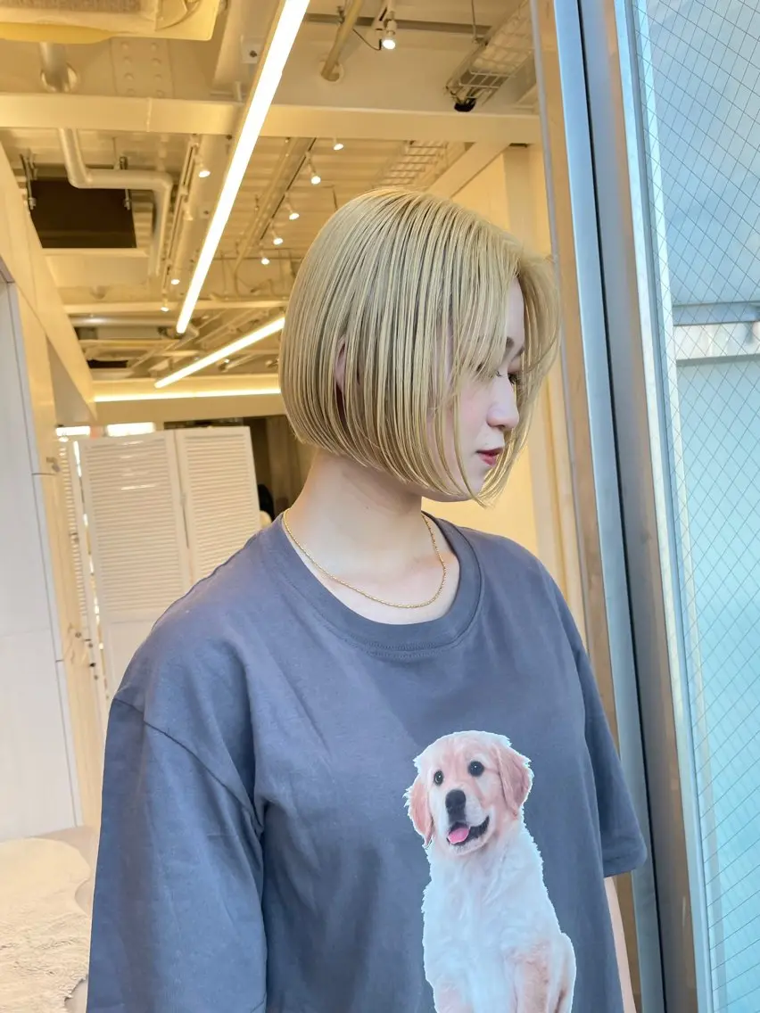 ショート カラー カット ヘアカラー トリートメント ヘアセット 怪我のため6月末 復帰予定田中瑞希🍃のヘアスタイル