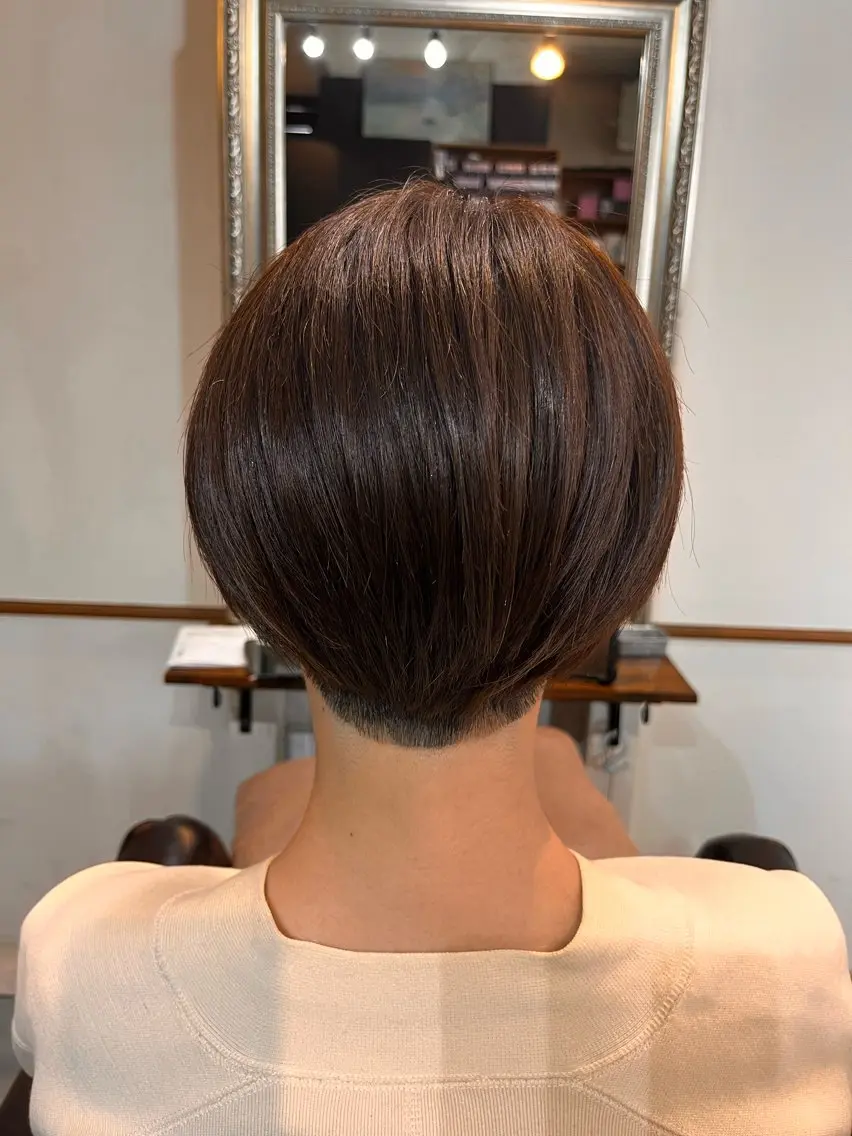 ショート カラー ショートヘア 大石 藍のヘアスタイル