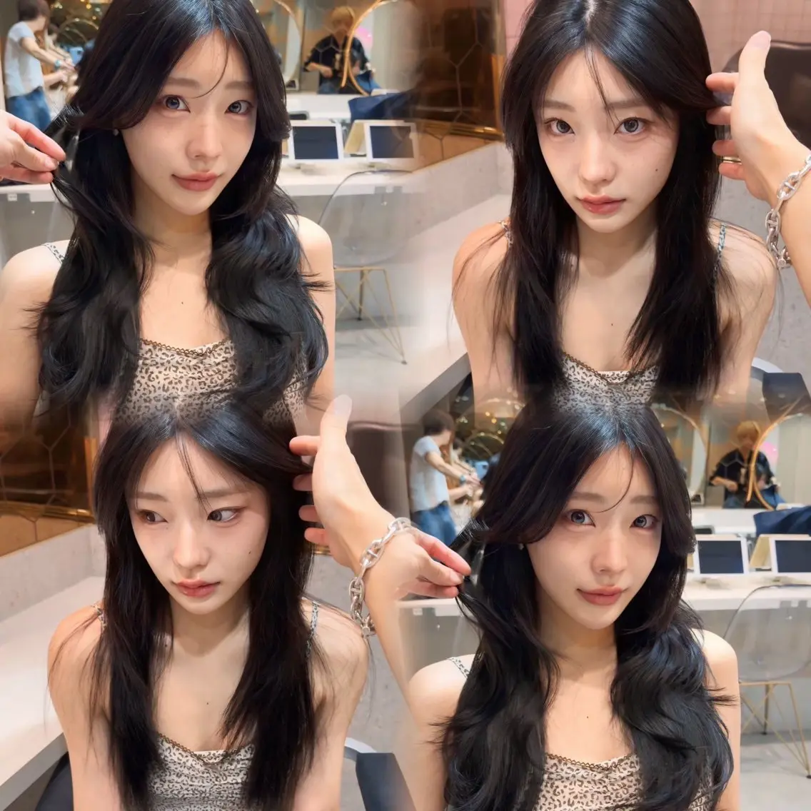 ロング カラー ヘアカラー トリートメント 【艶カラー】 じゅりのヘアスタイル