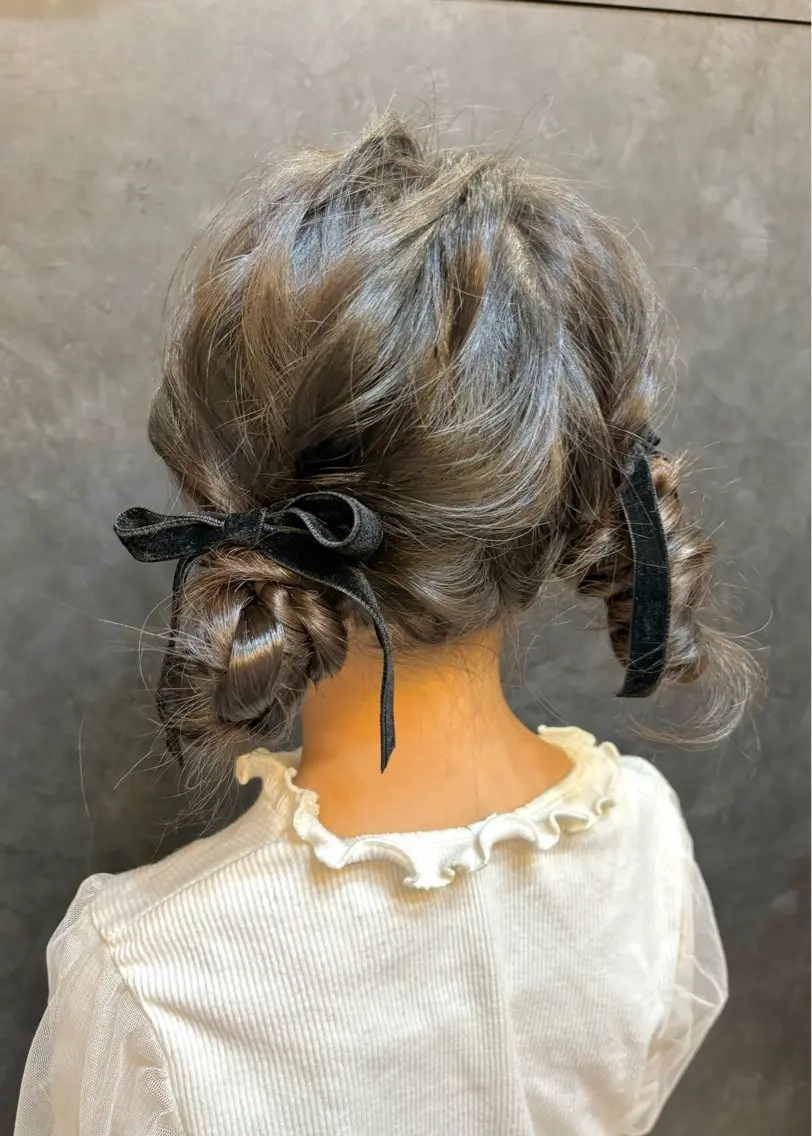 ヘアアレンジ ツインテール . puo-duのマツエク・マツパデザイン