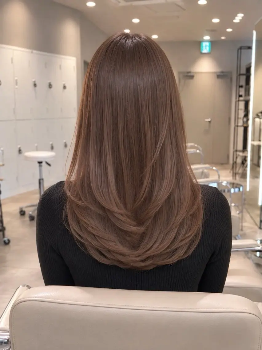 セミロング 松岡 和香のヘアスタイル
