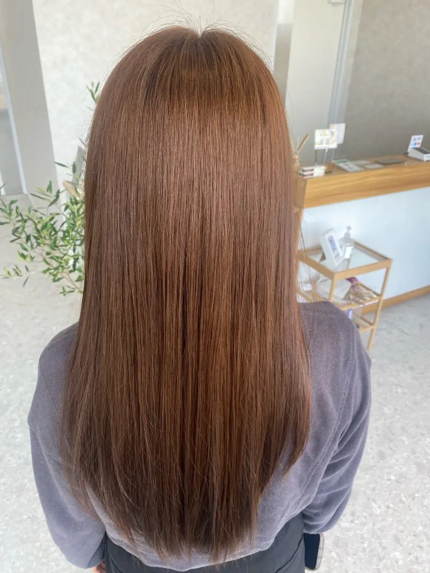 ロング カラー ブリーチ 透明感カラー ブリーチなしカラー 中嶋泰斗 カットモデル募集のヘアスタイル