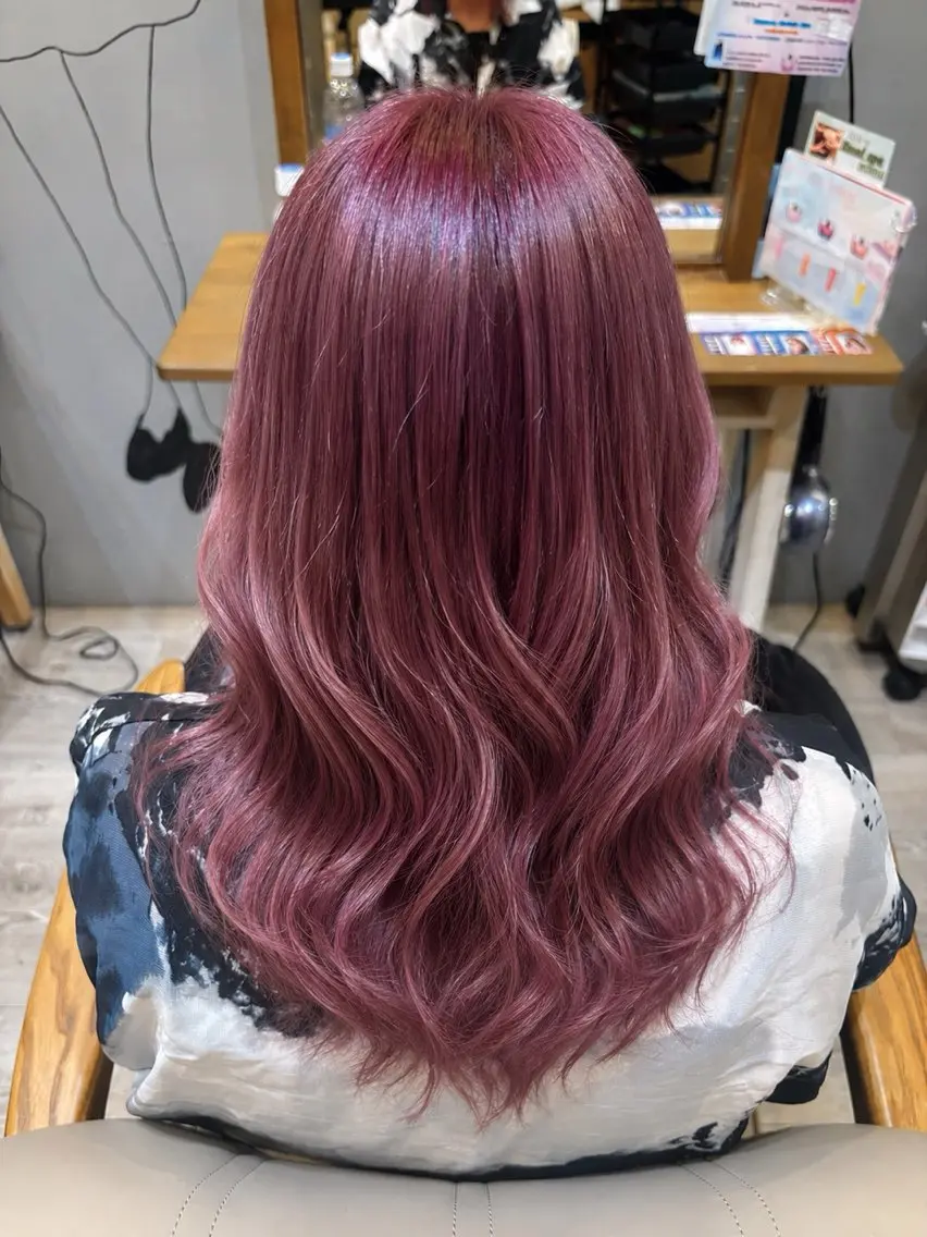 セミロング カラー ヘアカラー tomboy中村橋店 kouのヘアスタイル
