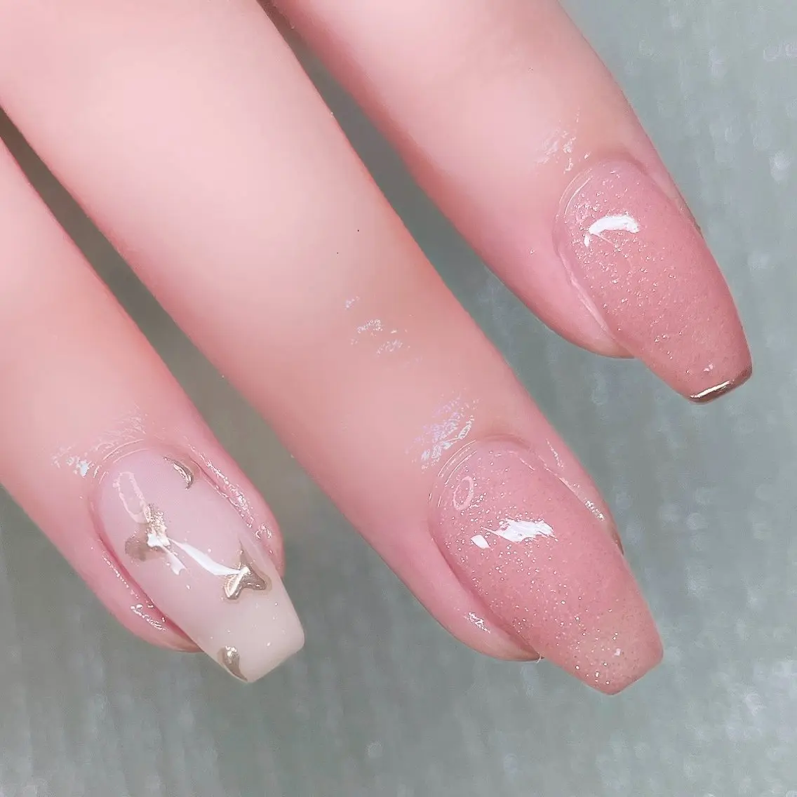 ネイル フレンチネイル ミラーネイル ハンドネイル Nailist suzuのネイルデザイン
