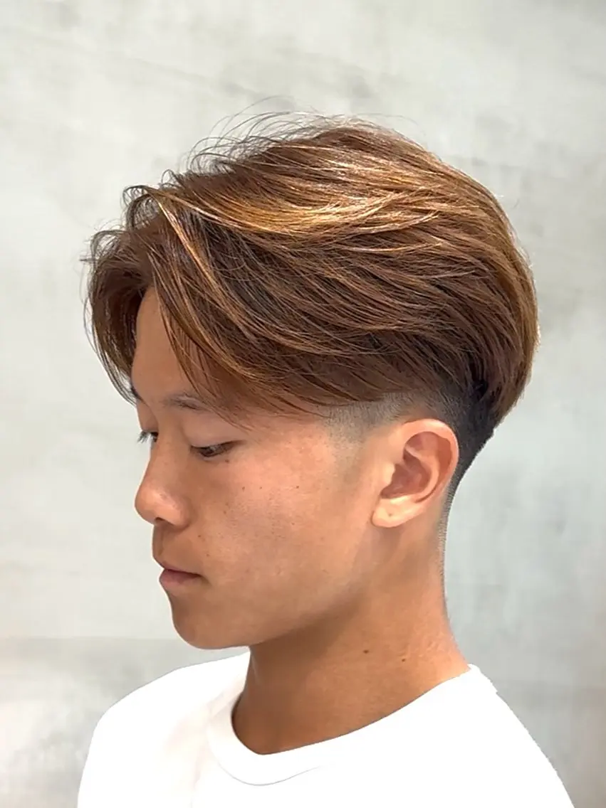 ショート カラー パーマ メンズ ヘアカラー fifth／美容師 りょうのヘアスタイル