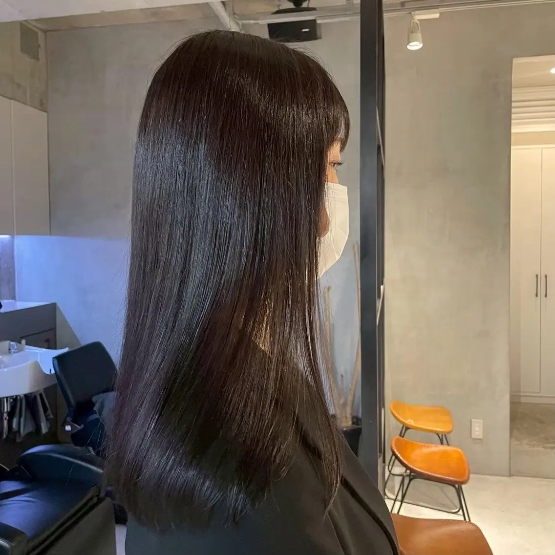 ロング カラー ヘアカラー トリートメント 岸田 和樹のヘアスタイル