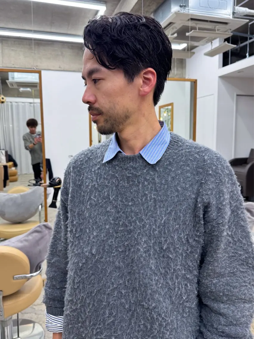 ショート カット パーマ メンズパーマ/矢場町 /NODE 下村透依のヘアスタイル