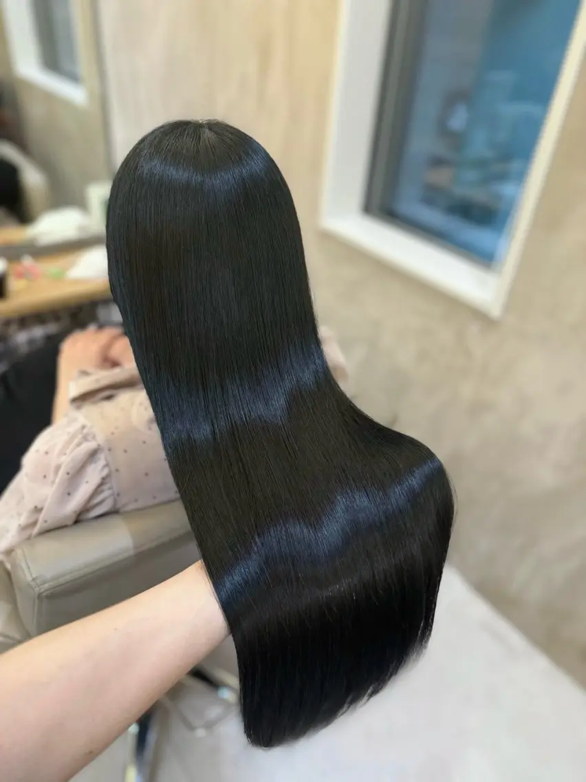 ロング ケアカラー 髪質改善 トリートメント トリートメント 似合わせカラー/ヘア セット💐本多恵美のヘアスタイル