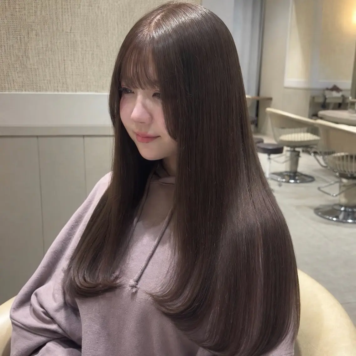 ロング カラー ヘアカラー 🤎渋谷/透明感 艶カラーみほ🎀໒꒱のヘアスタイル