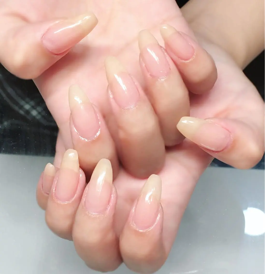 ネイル ジェルネイル ワンカラーネイル ぷっくりネイル 冬ネイル Nyanco Nailのネイルデザイン