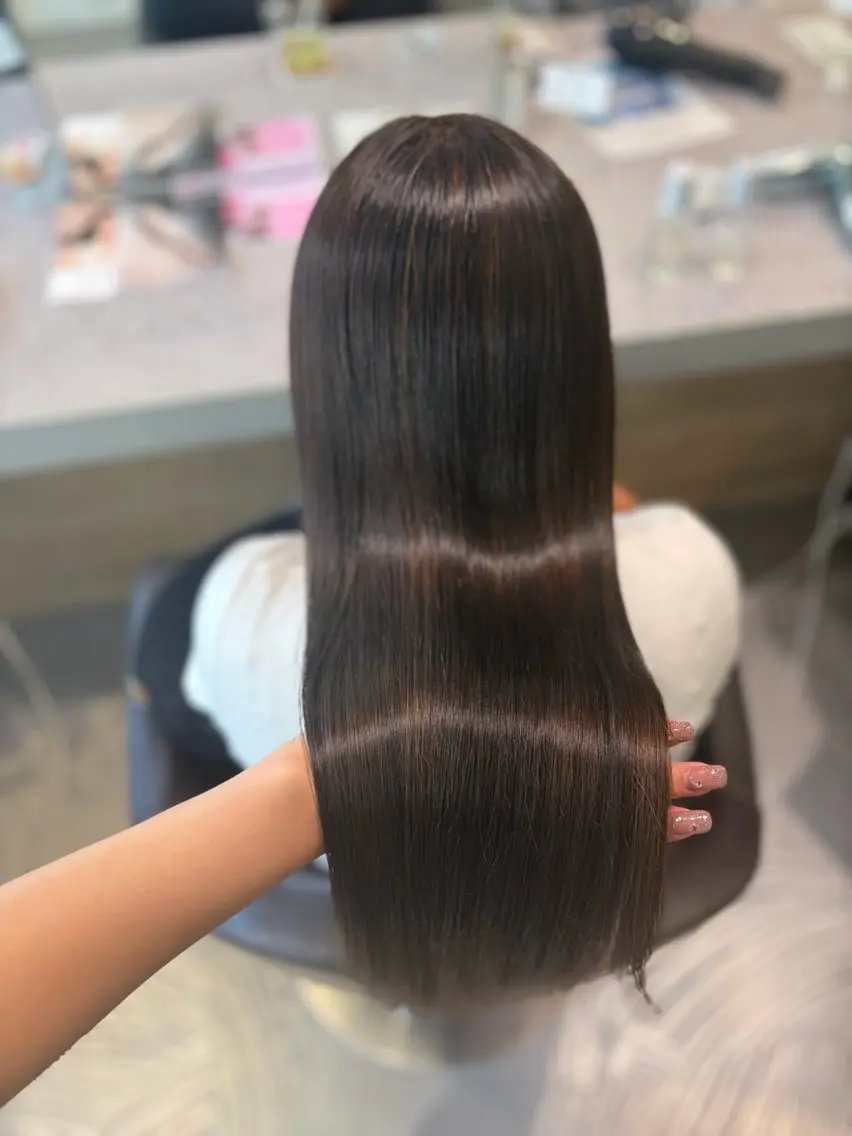 ロング ヘアカラー 彩菜/透明感艶カラー /赤み消しカラーのヘアスタイル