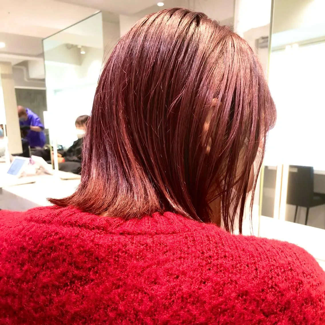 ミディアム カラー ブリーチ カット ヘアカラー トリートメント デザインカラー/ ブリーチ/似合せのヘアスタイル