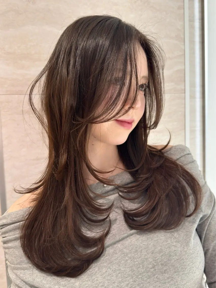 ロング カラー ヘアアレンジ ⭐️巻ける縮毛矯正/ レイヤー to-kiのヘアスタイル