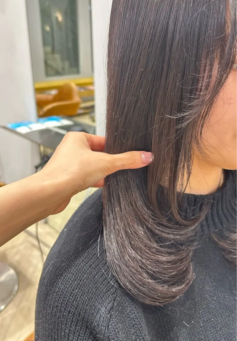 セミロング 柴田 千春のヘアスタイル