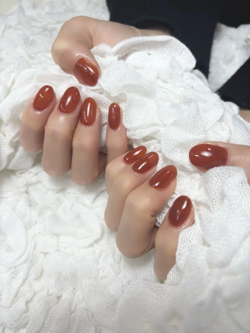 ネイル ワンカラーネイル シンプルネイル シンデレラサロン💅 ほみのネイルデザイン