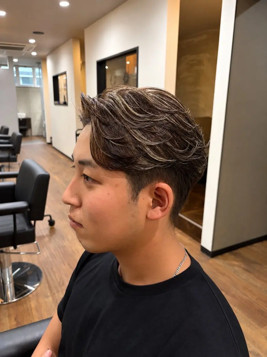メンズ ヘアカラー "漢"をあげる美容師 『REN』のヘアスタイル