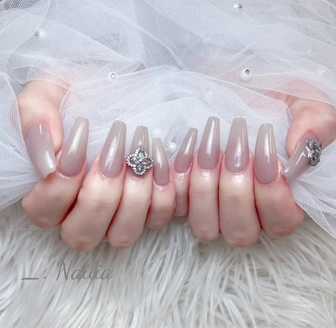 ネイル ジェルネイル オフィスネイル ショートネイル シンプルネイル Nailia nail salonのネイルデザイン