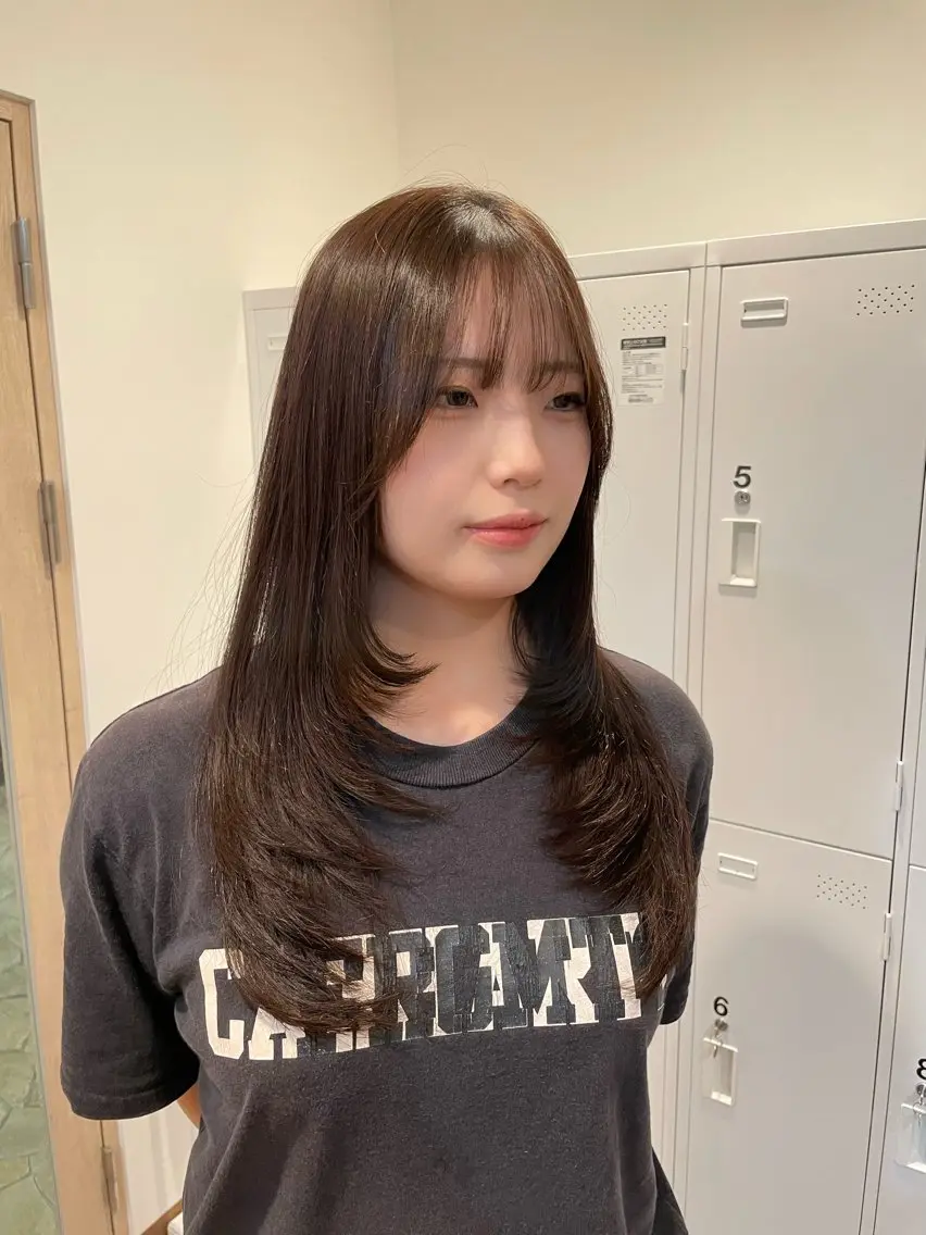 ロング カラー パーマ カット ヘアカラー トリートメント 髪質改善🌱透明感 カラー/MINAMIのヘアスタイル