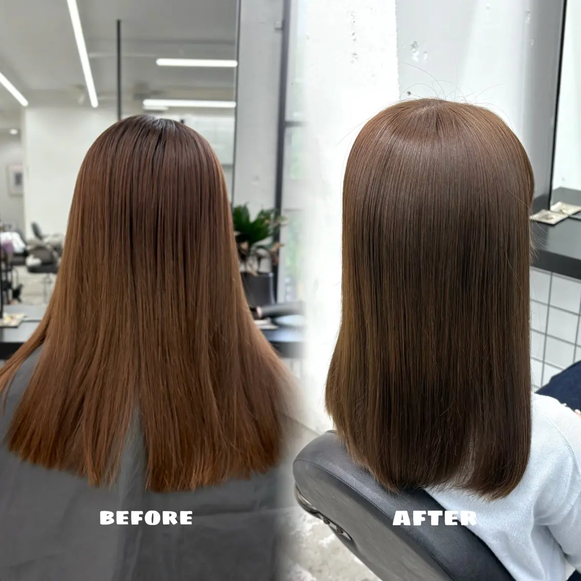 セミロング カラー ベージュカラー 透明感カラー オリーブベージュ ヘアカラー 🌟ゆりあ🌟 JILLSTUDIOのヘアスタイル